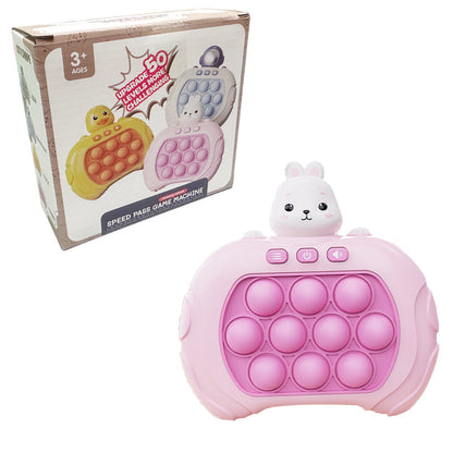 Rosa Pop-It-Spielzeug mit Hasenmotiv, für Kinder ab 3 Jahren, Stressabbau, Geschenkidee.