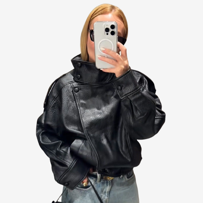 Zoe - Long Sleeve Jacket with Button and Side Pocket