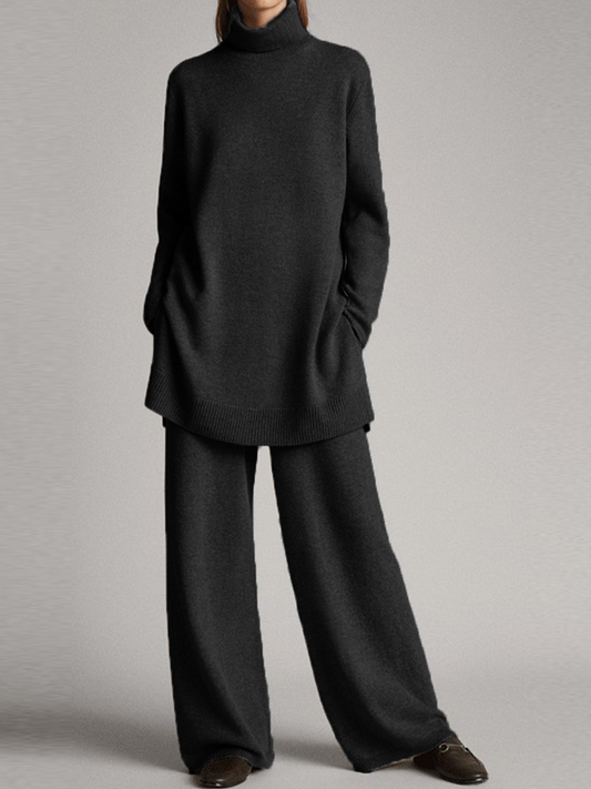 Grace | Women's High Neck Two Piece Lounge Set | Lunarafi