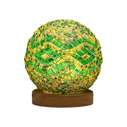 Mireva Tischleuchte mit Mosaikdesign – LED Lampe mit dimmbarer Funktion