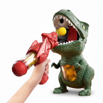 DinoShot – Interactief Dino Schietspel met Lanceerhandles & Sponsballen