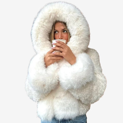Sienna – Long Sleeve Oversized Hoodie With Faux Fur Lining