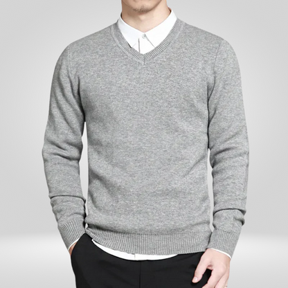 Casual V-Neck Sweater for Men's