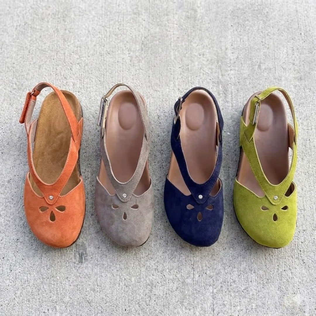 Saudiae | Extraweite Komfort-Sandalen mit Kreuzriemen