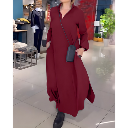 Elara Flow™ Side-Slit Maxi Dres