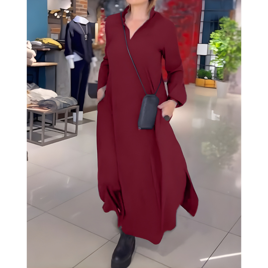 Elara Flow™ Side-Slit Maxi Dres