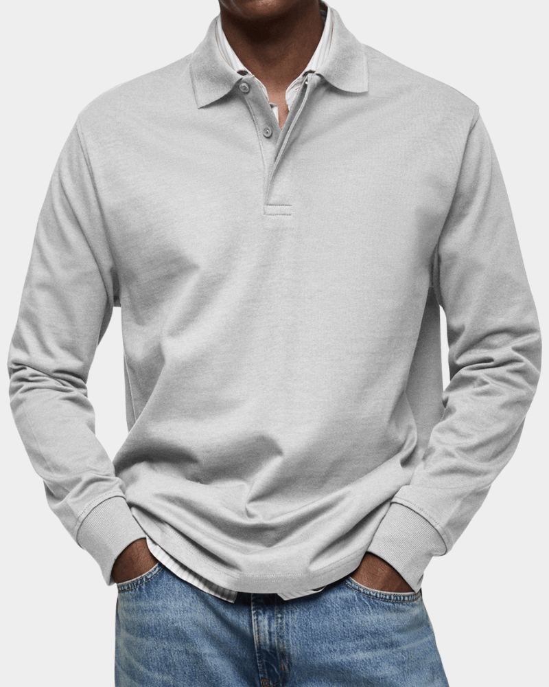 Guilty Gallery® | Comfortable Spring Polo with Long Sleeves