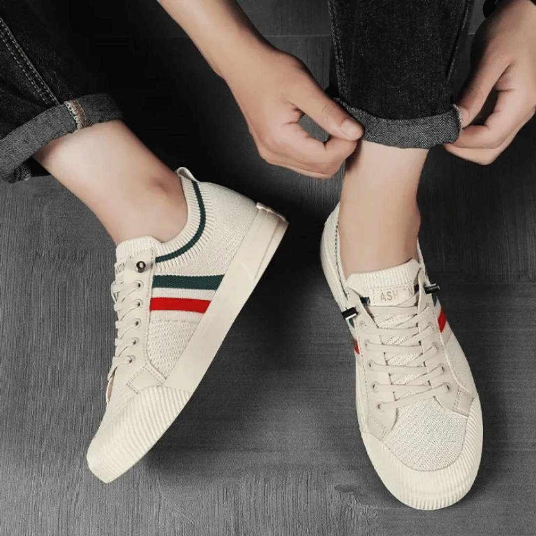Avero | Åndbare Herresneakers med Letvægts Komfort og Fleksibel Sål til Hverdag | Sko Herre
