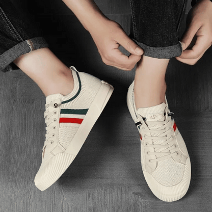 Avero | Åndbare Herresneakers med Letvægts Komfort og Fleksibel Sål til Hverdag | Sko Herre