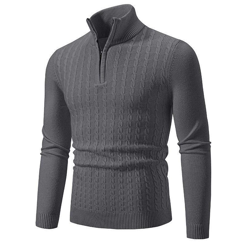 Fabrizio – Stilvoller Zopfmuster Strickpullover Für Herren