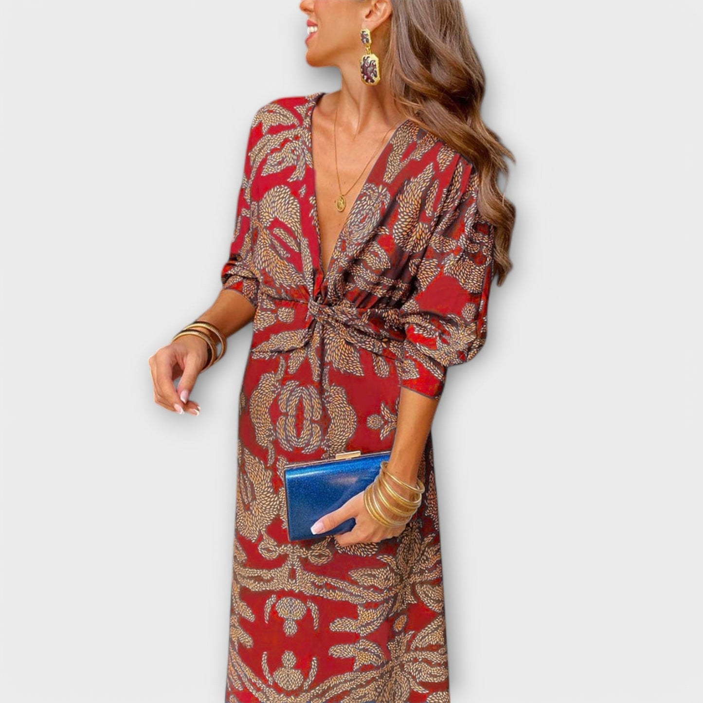 Oriana - Elegante vestito con maniche lunghe
