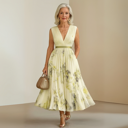 Flowy Sleeveless Summer Maxi Dress