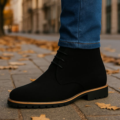 Chaussures Homme Formelles en Daim à Lacets – Style Classique