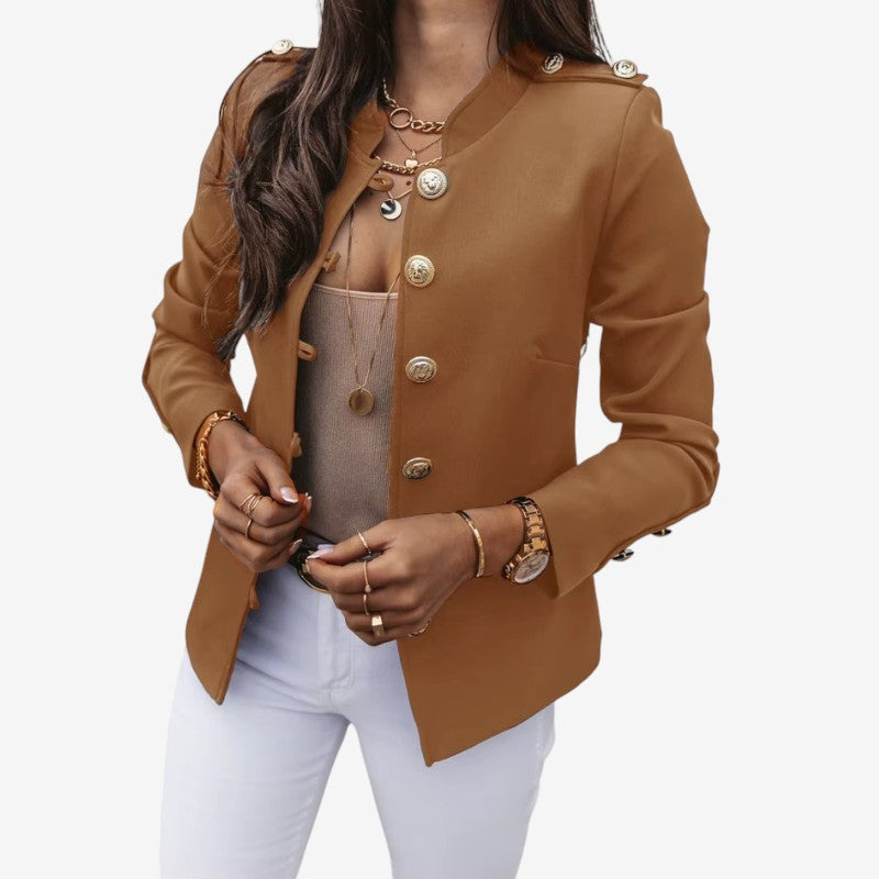 Alana - Long sleeve jacket with button closure