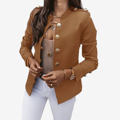 Alana - Long sleeve jacket with button closure