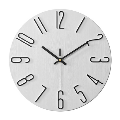 Wandklok Modern Stil Quartz 30cm Kunststof Woonkamer Minimalistisch | Restfield