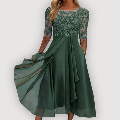 Paula | Elegancka Sukienka Chiffonowa