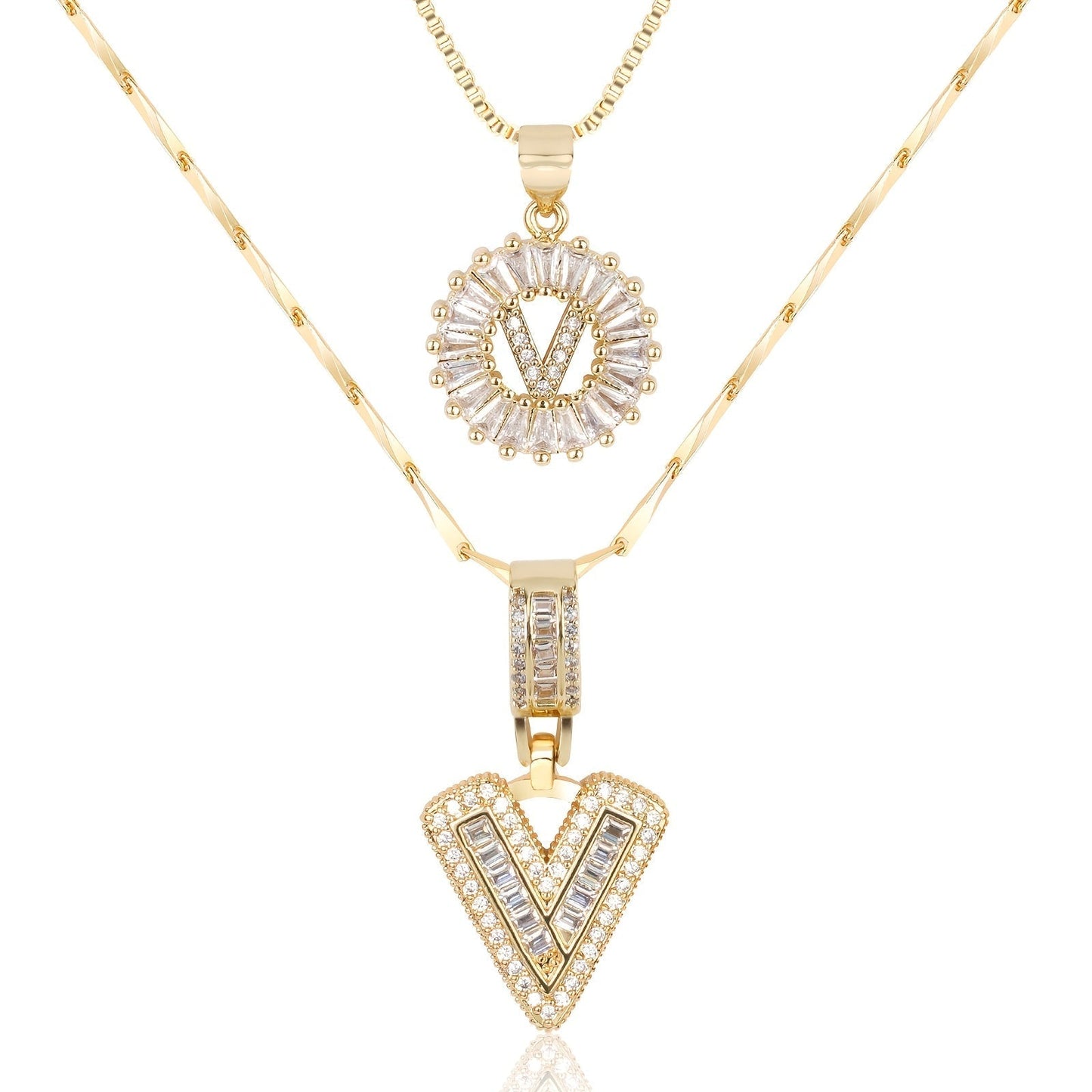 GemLetter Ketting - Initiaal Hanger met Luxe Glans