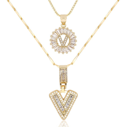 GemLetter Ketting - Initiaal Hanger met Luxe Glans