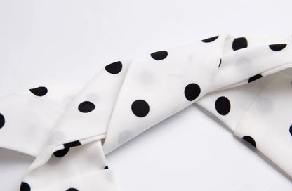 Tom Hollinger | Gepunktetes Neckholder-Midikleid