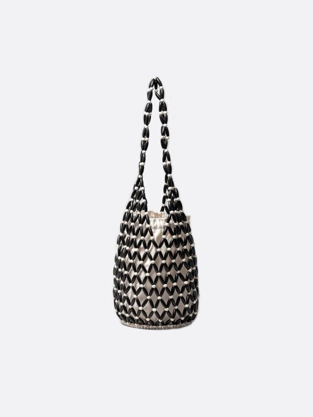 Boho Wooden Bead Crossbody Handbag