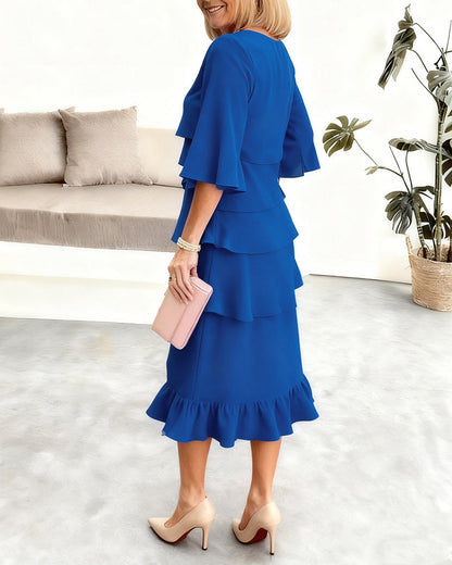 Charlotta | Elegant Comfort Ruffle Dress