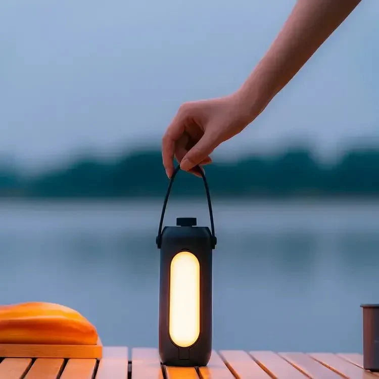 Portable Camping Lantern Foldable LED Light for Outdoor Use | 3 Color Stepless Dimming | 10000mAh Long Battery Life | Hanging Tent & Emergency Light