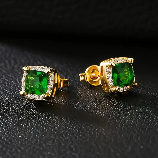 Divifa Calista Verdoux Earrings in Gold-Plated stainless steel