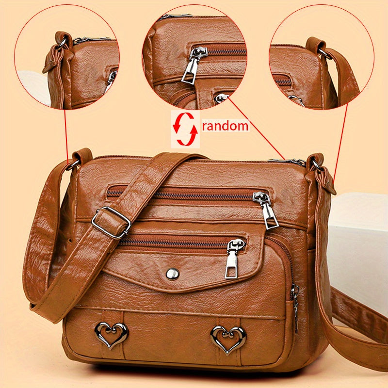 Scout - Multi-Pocket Leather Crossbody Bag