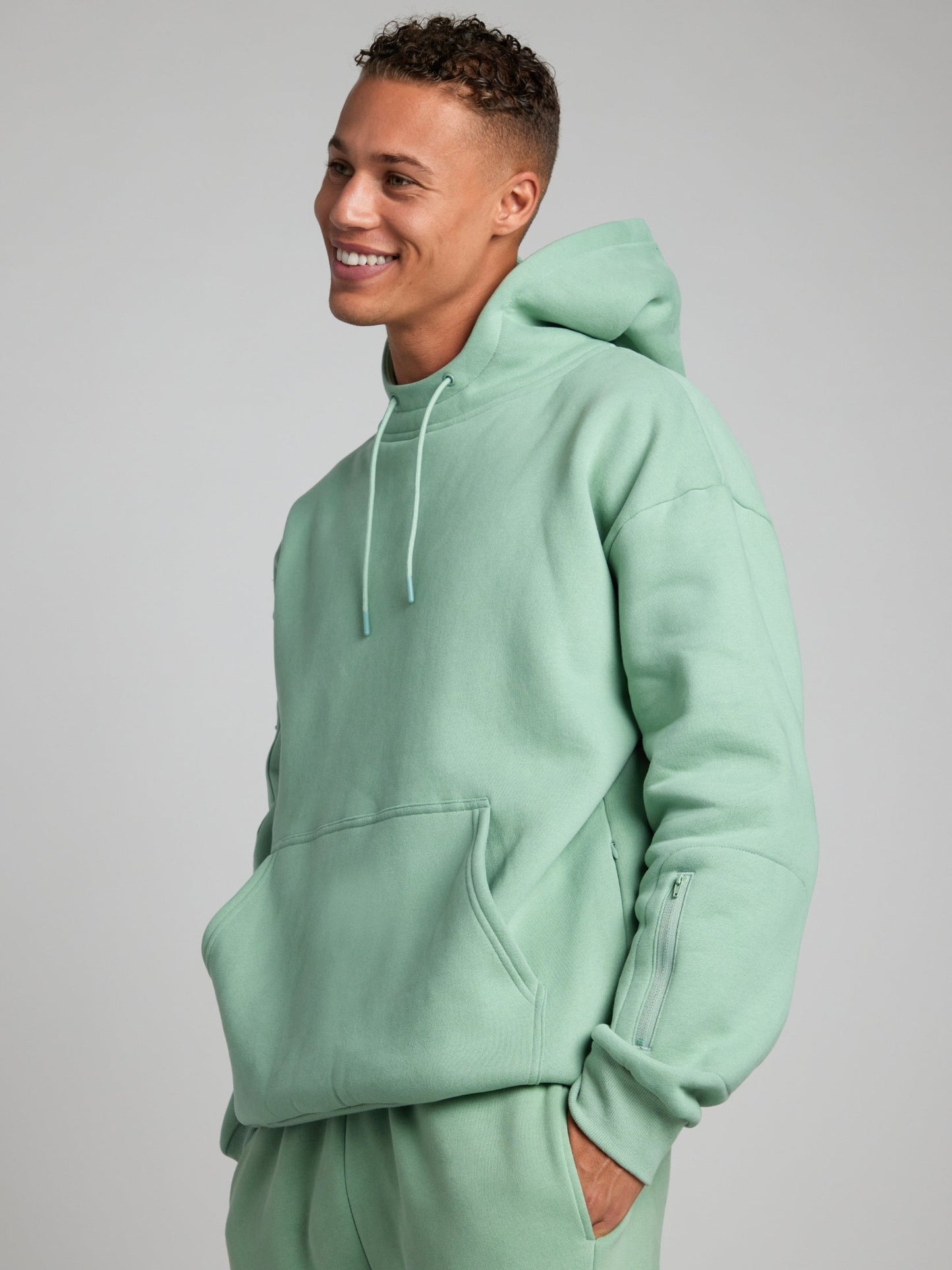 Cozy travel hoodie with airplane mode graphic