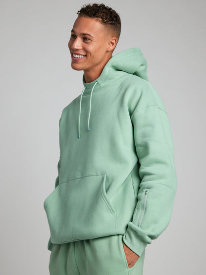 Cozy travel hoodie with airplane mode graphic