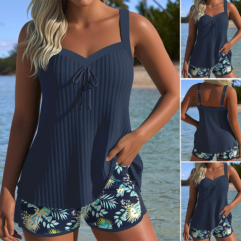Nayi | Bedruckter Badeanzug mit Top und Shorts