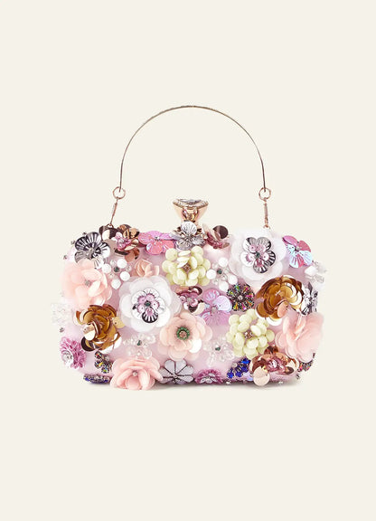 Mae - Sequin Floral Embellished Sequin Clutch