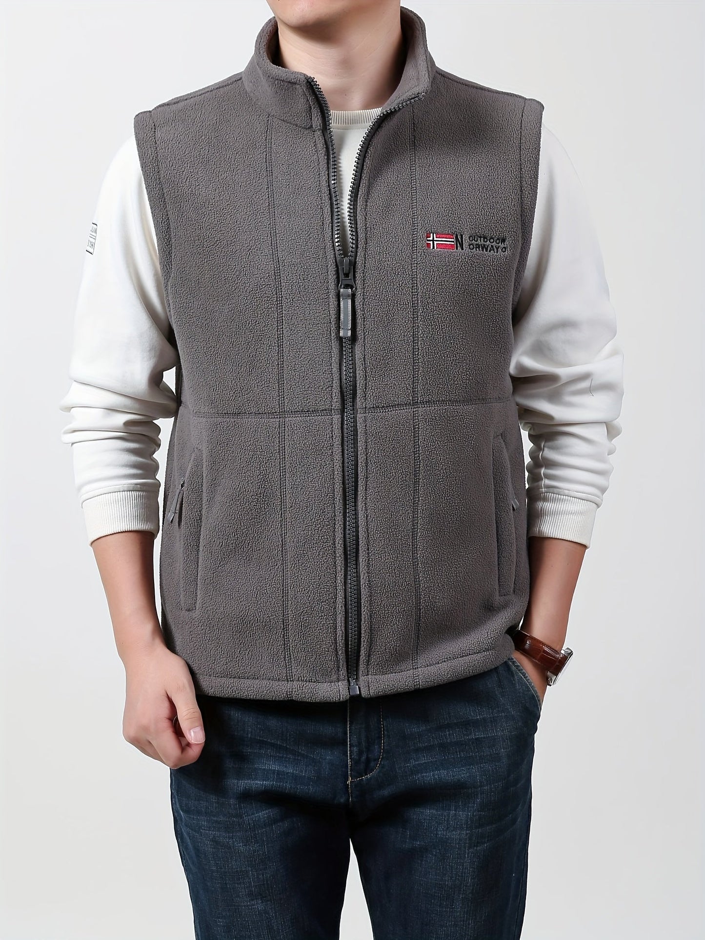 Men’s Norway Fleece Bodywarmer Vest – Lightweight Insulated Gilet