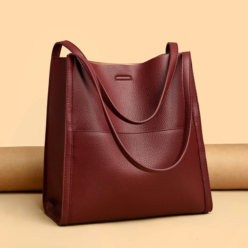 Classic Vegan Leather Crossbody Tote