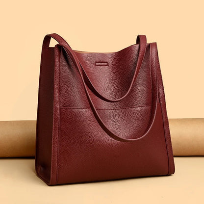 Classic Vegan Leather Crossbody Tote