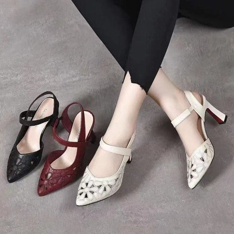 Tacones altos de piel suave