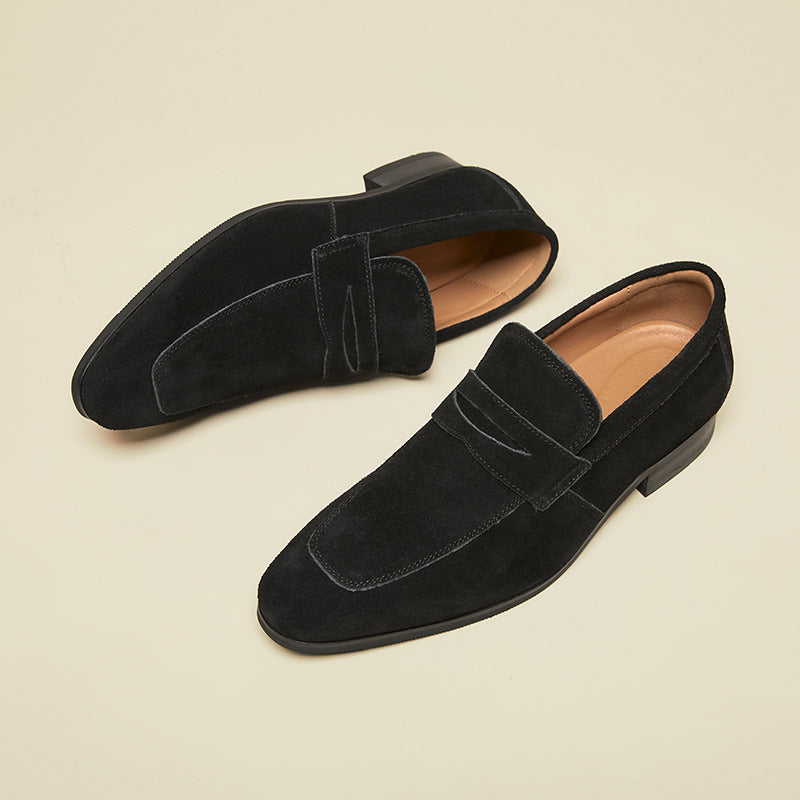 Tom Hollinger | Herren Wildleder Penny Loafer Klassische Slipper Schuhe