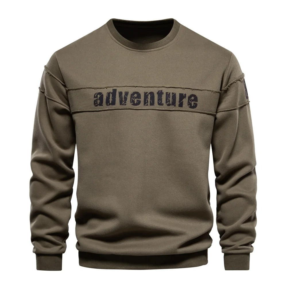 Stetson - Langærmet sweatshirt med rund hals og behagelig