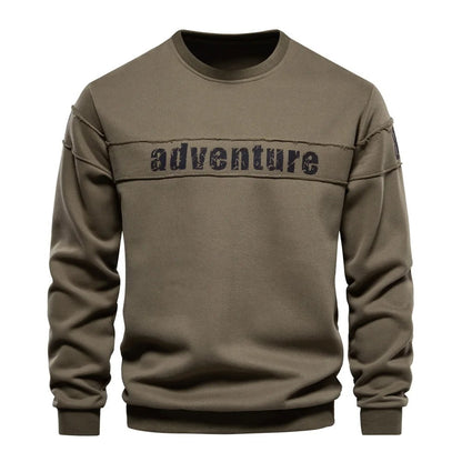 Stetson - Langærmet sweatshirt med rund hals og behagelig