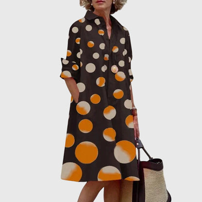 Vestido Mujer Camisero Con Bolsillos – Estilo Casual Elegante