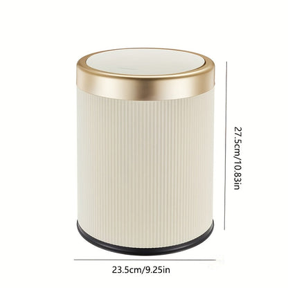 Chic Oval Waste Bin | Touchless Opening Trash Can with Dual Bucket