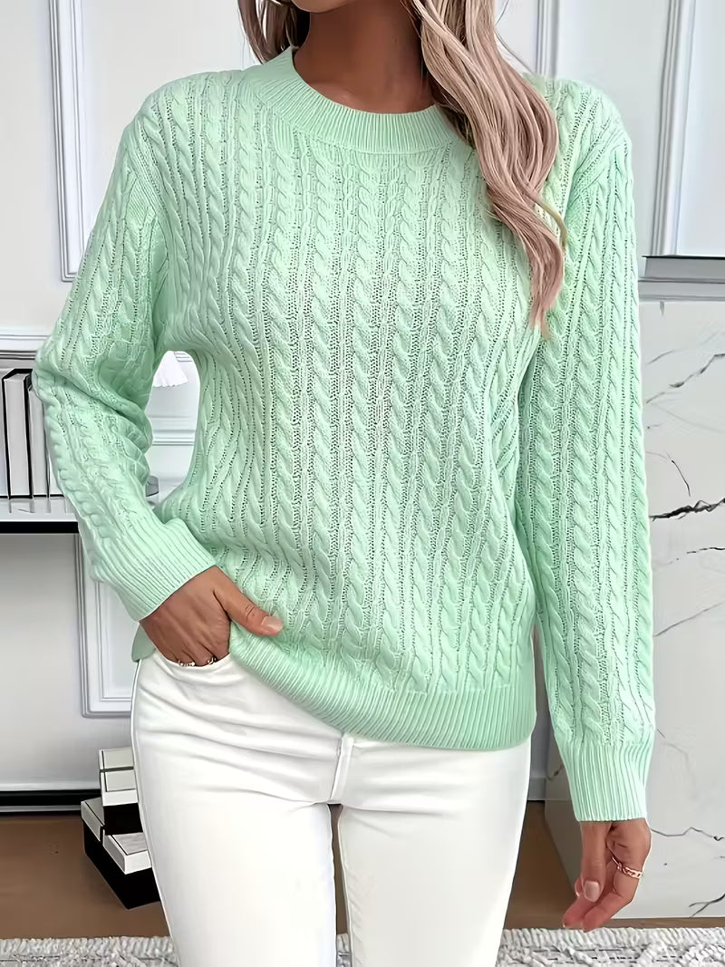 Soft Knit Minimal Sweater — Clean Look