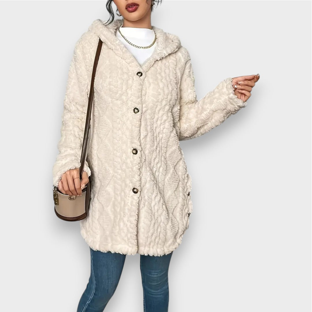 Charlotte | Plush Hooded Cardigan