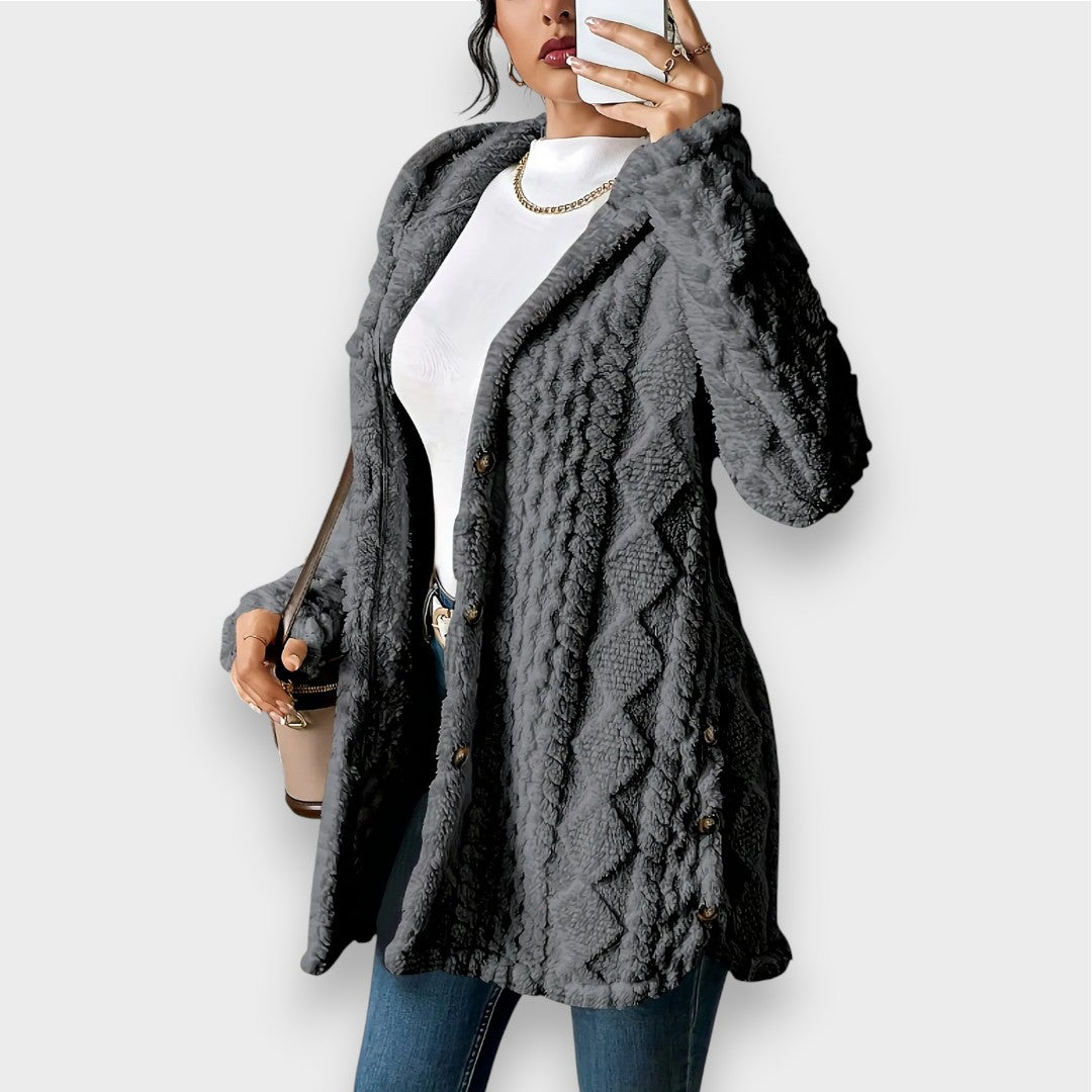 Charlotte | Plush Hooded Cardigan