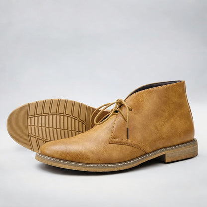 Botas Chukka hombre cuero elegante con cordones – botines casual formales cómodos