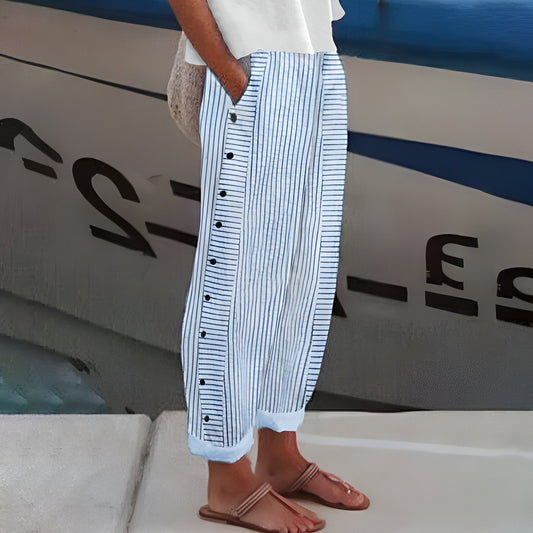 Dagny | Elegante Sommerbukser med Striber
