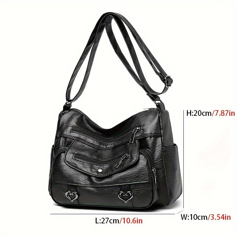 Scout - Multi-Pocket Leather Crossbody Bag