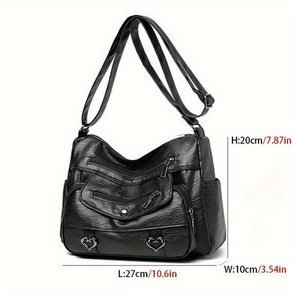 Scout - Multi-Pocket Leather Crossbody Bag