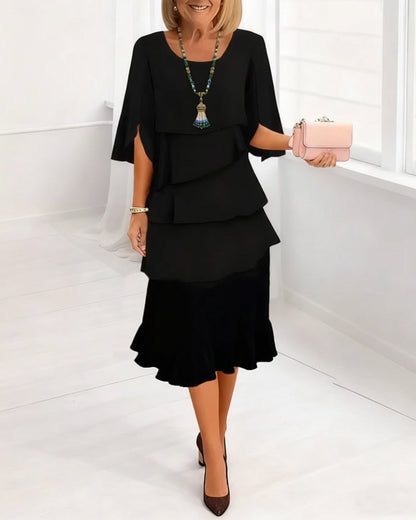 Patricia | Elegant Comfort Ruffle Dress